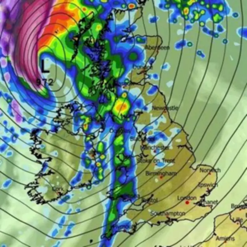 UK Braces for 400-Mile Rain Wall and Easter Sunday Snowfall