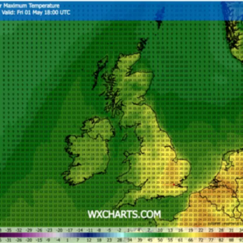 UK Weather: 24C Scorcher to Hit 18 Regions with Heat Blast from May 1