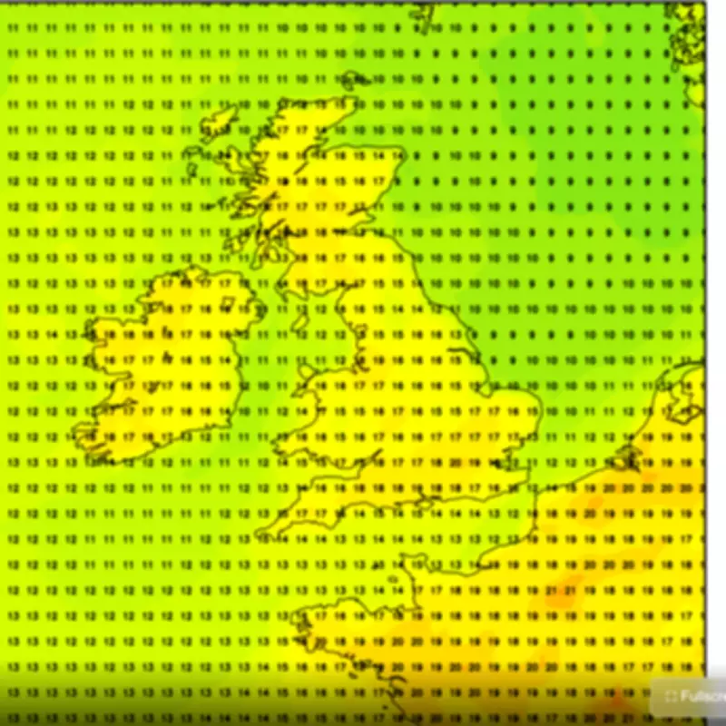 UK Weather Maps Glow Orange as 20C May Scorcher Forecast for Early May