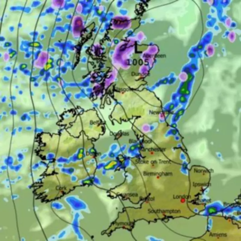 UK Weather Maps Predict May Snowfall in 27 Cities, Including London