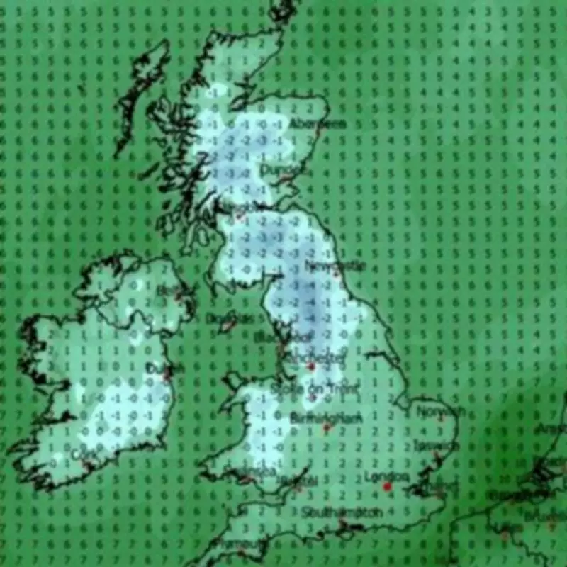 UK Weather Maps Predict Snow and -4C Freeze to Hit on April 25