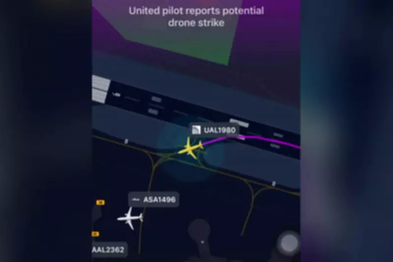 United Airlines Pilot Reports Drone Collision in Air Traffic Control Audio