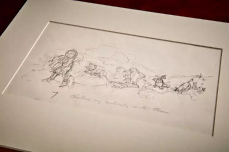 Unseen Winnie-the-Pooh Sketches Revealed for Book's Centenary Exhibition