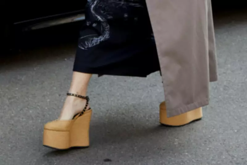 Victoria Beckham Revives Wedge Heels for Modern Fashion Statement