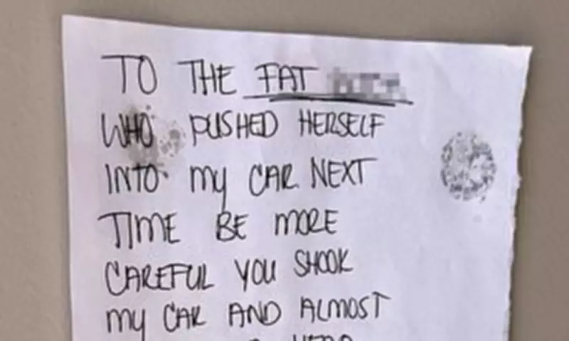 Viral Handwritten Note Sparks Outrage Over Aggressive Neighbour Dispute