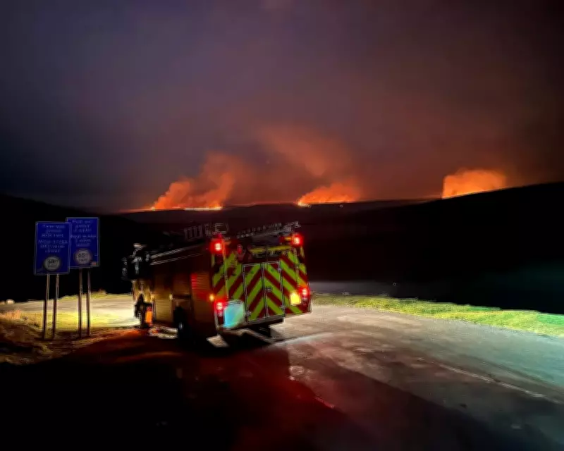 Wildfires Rage in Powys for Fifth Day as Crews Battle Blaze