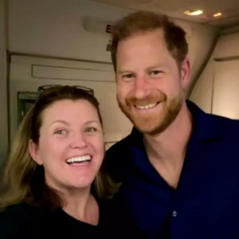 Woman comforted by Prince Harry on flight after grandmother's funeral