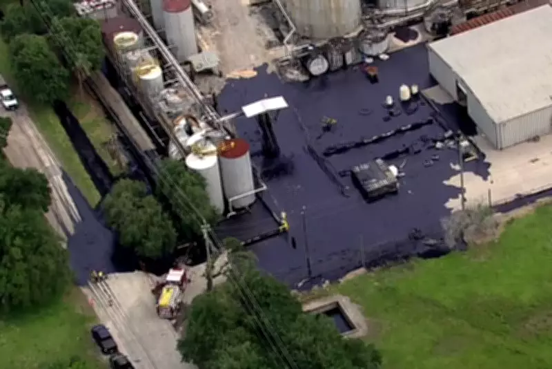 Worker Dies Trapped Under Hot Asphalt After Texas Tank Rupture