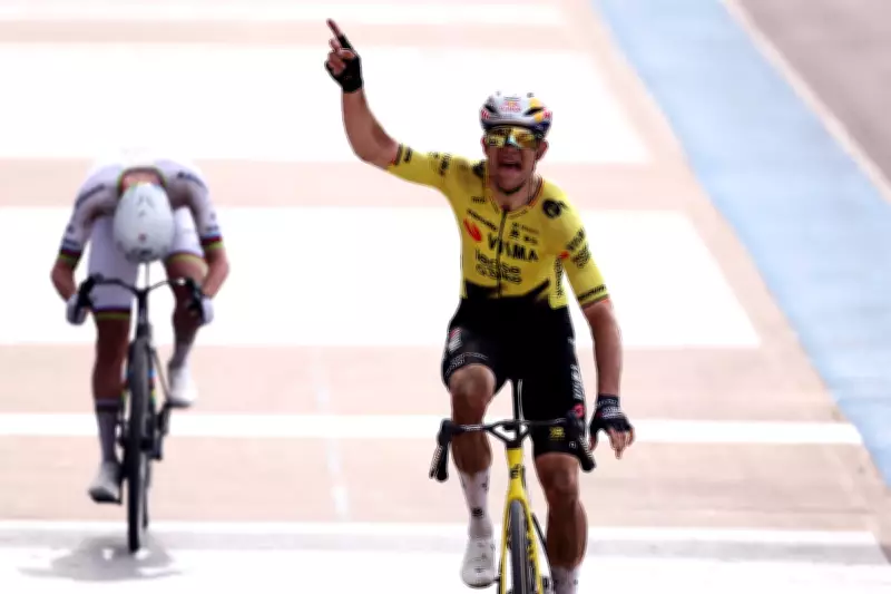 Wout van Aert Denies Tadej Pogacar Cycling History in Epic Paris-Roubaix Victory