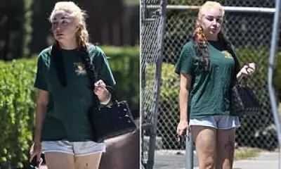 Amanda Bynes Spotted in LA with Blue Eyebrows and Iconic Dior Bag