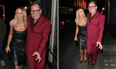 Amanda Holden and Alan Carr Enjoy Night Out at The Ivy in London