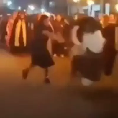 Easter Parade Shocker: Actor Playing Jesus Shoved to Ground by 'Disciple'