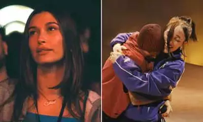 Hailey Bieber Pushes Billie Eilish Onstage at Justin's Coachella Comeback