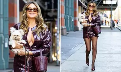 Heidi Klum Stuns in NYC with Dog, Addresses Menopause and Age Gap