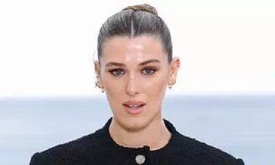 Honor Swinton-Byrne Steps Out with Tilda at Chanel Cruise Show