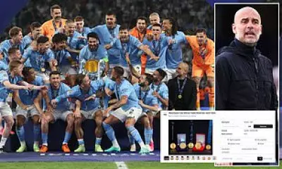 Manchester City Treble Medals Set for Auction by Anonymous Player or Staff
