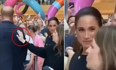 Meghan Markle's 'Killer Glare' at Aide Who Touched Prince Harry Sparks Online Frenzy