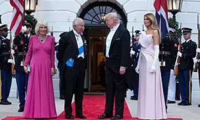 Melania Trump Stuns in Pink Dior Gown at State Dinner for King Charles