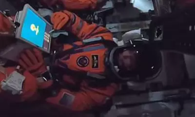 NASA Astronaut's Tablet PIN Broadcast Live During Historic Artemis II Moon Launch