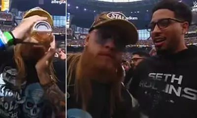 NFL's George Kittle Snatches NBA Star's Beer at WrestleMania 42 in Vegas