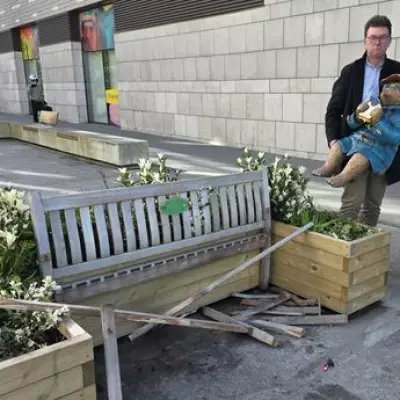 Paddington Bear Statue Vandalised Again in Southampton Bench Attack