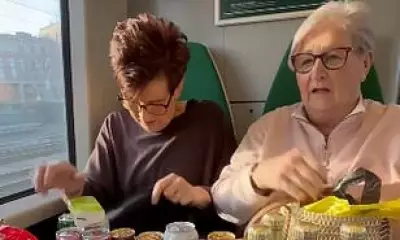 Pensioners' Epic Train Snack Haul Goes Viral: Instant Coffee to Prosecco