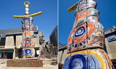 Residents Demand Removal of 'Eyesore' Ceramic Statue Infested with Pigeons