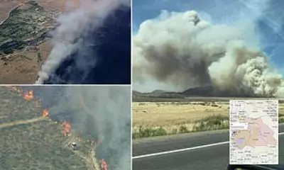 Southern California Wildfires Force Mass Evacuations Amid High Winds