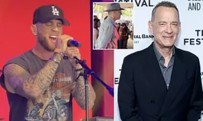 Tom Hanks spotted at Stagecoach supporting son Chet's performance