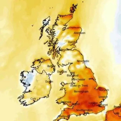 UK Weather Maps Forecast 22C Heat Surge Over Three Days Across 24 Counties