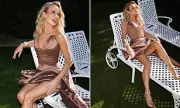 Amanda Holden Stuns in Bronze Mini Dress Ahead of BGT Semi-Final