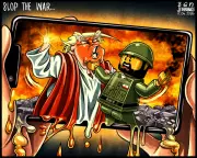 Ben Jennings' Cartoon Satirises AI 'Slop' in US-Iran War Coverage