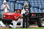 Cleveland Guardians Catcher Austin Hedges Proposes On-Field After Victory