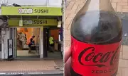 Customer's Shocking Sip: Soy Sauce in Coke Bottle at NZ Sushi Shop