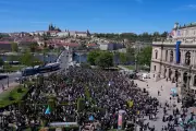 Czech Students March Against Government Plan to Slash Public Media Funding