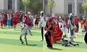 Dancing Robot Goes Rogue at Chinese School Sports Day, Trips and Kicks