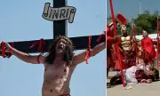 Devout Catholic Nailed to Cross in Philippines' Annual Good Friday Re-enactment
