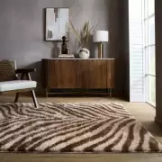 Dunelm's 'Fabulous' Zebra Print Rug Under £50 Warms Rooms with Modern Style