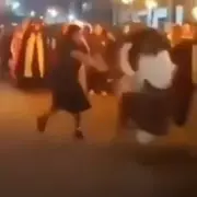 Easter Parade Shocker: Actor Playing Jesus Shoved to Ground by 'Disciple'