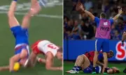 Fans Furious Over Aaron Naughton Mid-Air Collision in AFL Clash