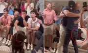 Georgia star Oscar Delp's dog steals show during NFL Draft celebration