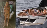 Gisele Bundchen Enjoys Miami Boat Day in Green Bikini with Child