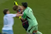 Goalkeeper's punch sparks mass brawl in Spanish second-tier derby