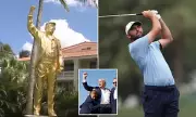 Gold Trump Statue Unveiled at Doral Ahead of PGA Tour Return