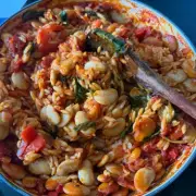 Harissa Orzo with Butter Beans: My Weekly One-Pot Dinner Obsession