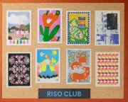 Japanese Risograph Printer Unites Global Artists Through Riso Club Postcards