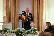 King Charles Presents Trump with HMS Trump Submarine Bell at State Dinner