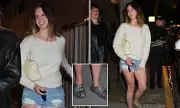 Lana Del Rey Stuns in Daisy Duke Shorts and Camo Clogs After Church Service in Beverly Hills