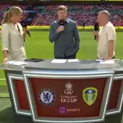 Laura Woods Struck by Ball as Sprinklers Soak FA Cup Pundits