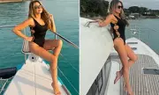 Lizzie Cundy Flaunts Figure in Barbados Boat Trip Amidst Personal Grief